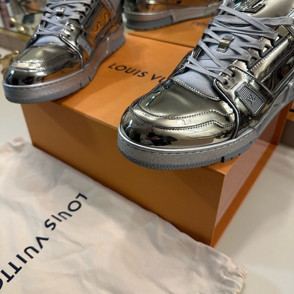 COPY - RARE Louis Vuitton Mirror Trainer Sneakers Size 11 - Picture 6 of 9